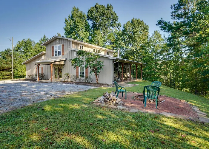 'River Bend Lodge' Heflin Home In The Woods!