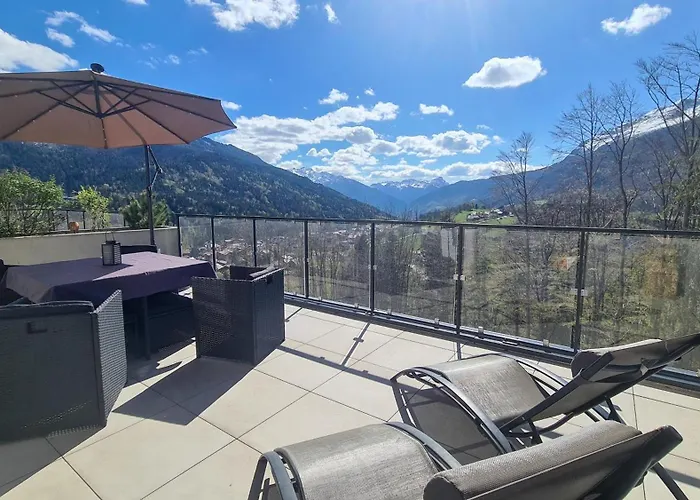 La Terrasse Des Aiguilles - Vue Montagne, Terrasse - Aravistour