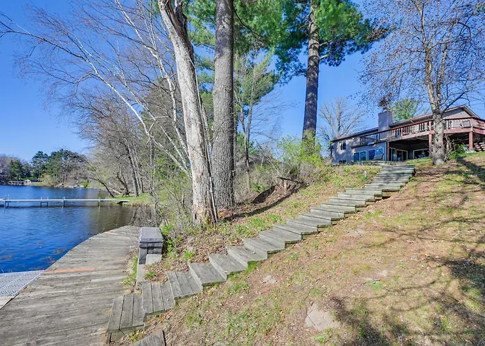 Lake Wissota Home W/ Private Dock + Fire Pit!