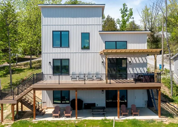 Lakeside, Water-View, 7 Miles To Ark, 4Br For 14