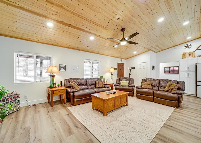 Fire Pit + Trail Access: Spacious Happy Jack Cabin