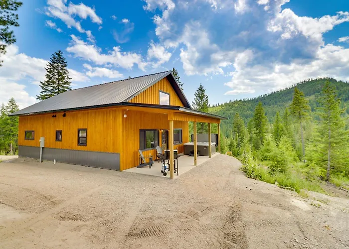 Modern Lakeside Cabin W/ Mountain Views & Hot Tub!