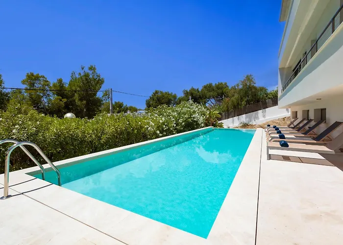 Ibiza Town Modern Villa Sleeps 10