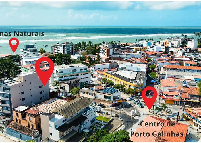 PORTO DE GALINHAS Flats NO CENTRO 50M DA PRAIA-CENTRO - OPÇÕES COM E SEM PISCINA PRIVATIVA