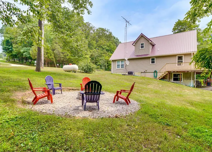Modern Eckerty Home W/ Deck On Patoka Lake!