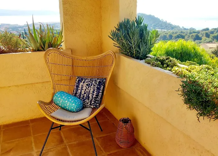 4-Star Private Villa With Heated Pool And Panoramic Sea View At Gulf De Saint Tropez