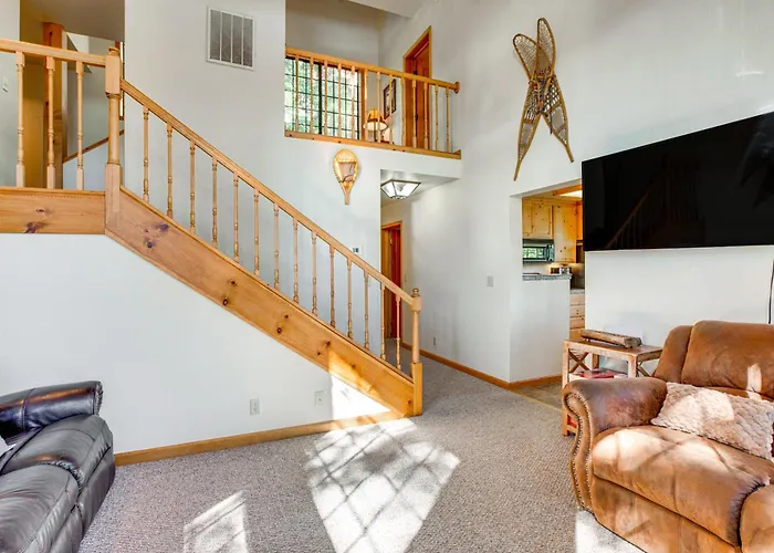 Deck W/ Mountain Views: Cabin In Bear Valley!