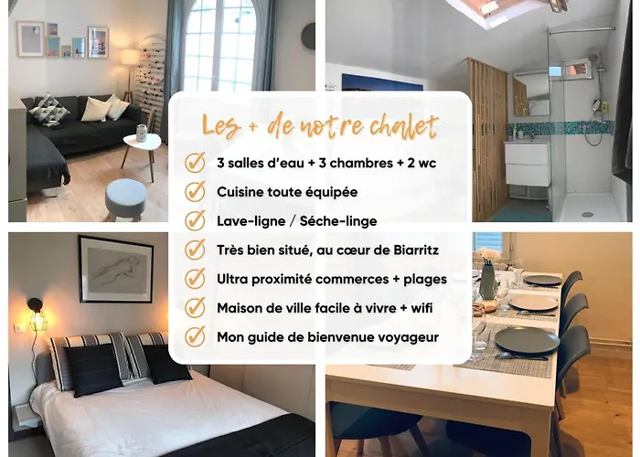 Chalet Basque 6 Couchages Centre Ville Biarritz