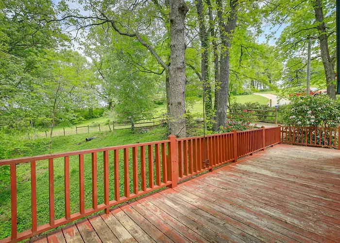 Charming Cabin W/ Wraparound Deck In Blue Ridge!