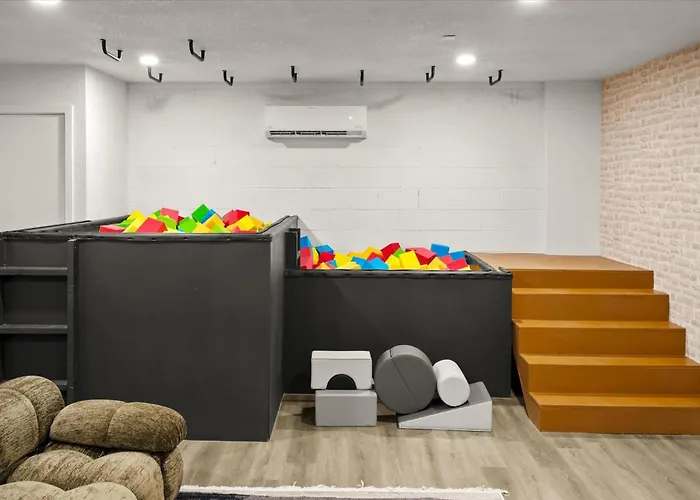 Rock Climbing Wall Pool& Mini Golf Game Room Mural