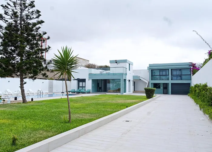 Villa Luxe Dar Bouazza - Piscine Privee - Fibre 100Mb - 3 Min Plage