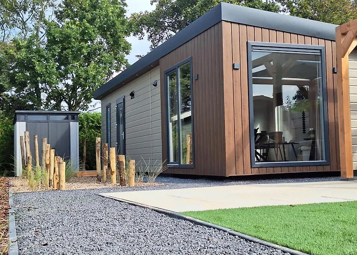 'Relax Lodge Sea' - Wellness Lodge In Zeeland - Private Sauna - Airco - Garden - Outdoor Swimming Pool - Free Wifi, Towels & Bed Linen
