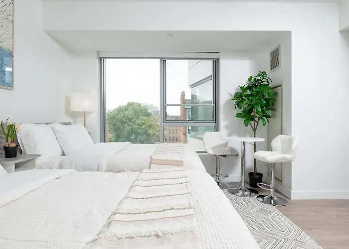 Lux Studio 2Xqueen Beds Gym Near Mit Harvard