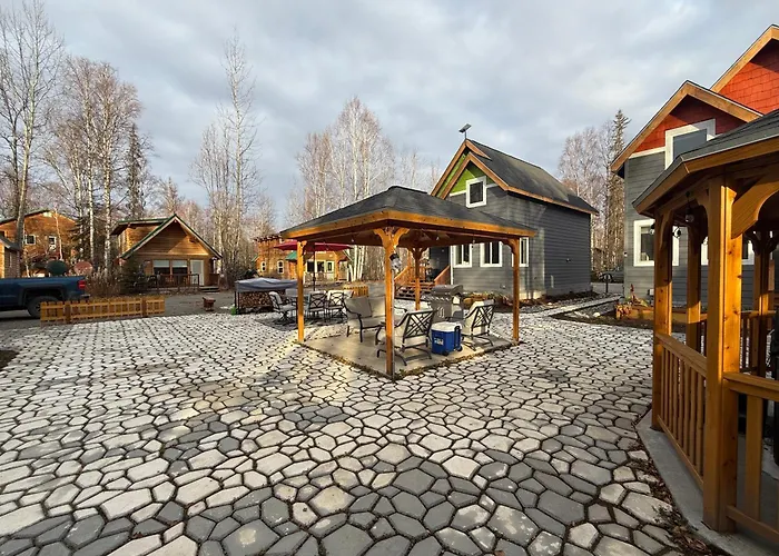 Talkeetna Log Cabin With Hot Tub Unit 1