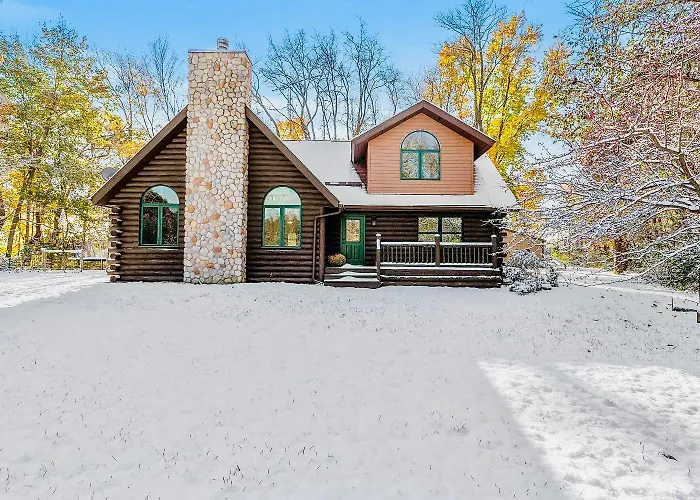 Serene Log Cabin Forest Retreat