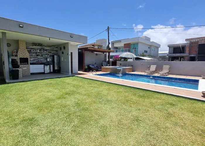 Casa maravilhosa no melhor local de Jacuipe, no encontro do rio com o mar
