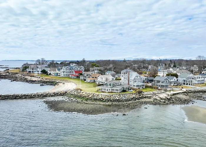 Dreamy Waterfront Westbrook Home On Private Beach