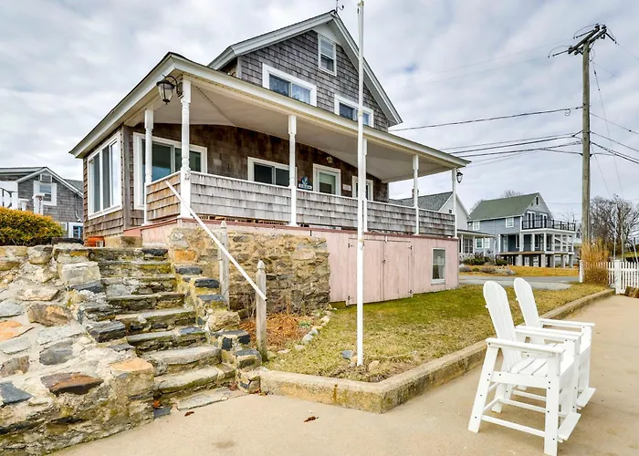 Dreamy Waterfront Westbrook Home On Private Beach