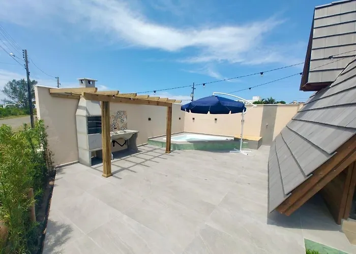 Nova cabana com jacuzzi perto do mar