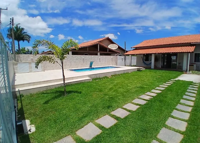 Casa com piscina e ar condicionado perto da Lagoa