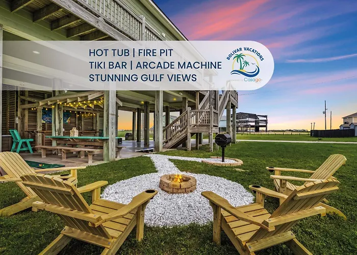 Seas The Day! 4Br Retreat, Hot Tub, Game Room, Firepit & Gulf Views