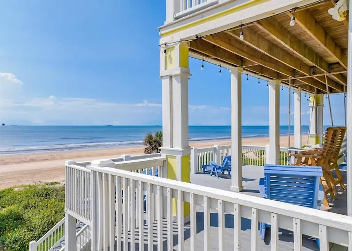 Seahaven Beachfront Oasis! Hottub, Gameroom, Firepit! Seahaven By Bolivar Vacations