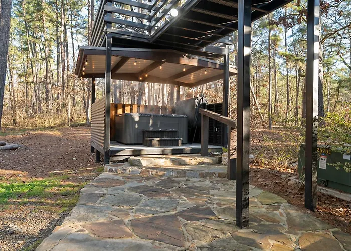 Hochatown Hot Tub Firepit Arcade Dog Friendly Bbq