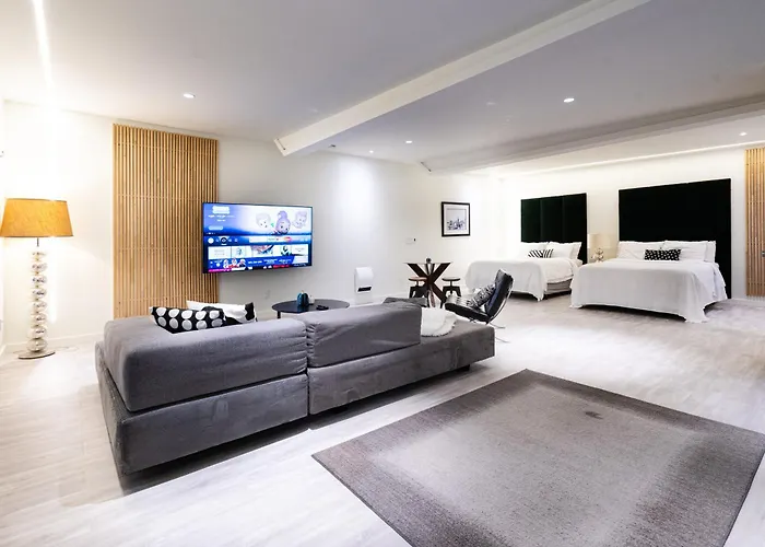 Modern Loft With Park Like Setting View