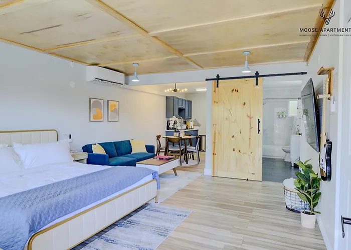 Modern Studio With King Bed Free Parking And Wi-Fi