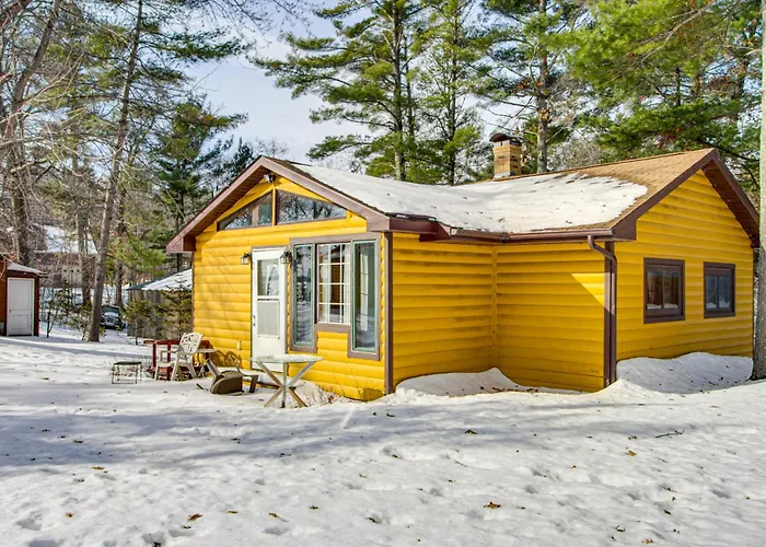 Boat Dock & Fire Pit: Waterfront Home In Crosslake