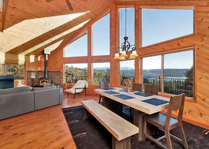 High-Top Lakeview Chateau | Relaxing Modern Fawnskin Retreat