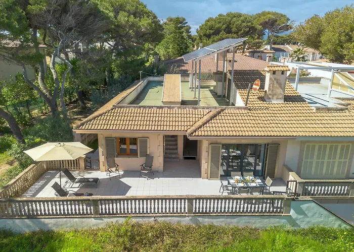 Villa Can Canta Natura Park House At Platja De Muro Beach
