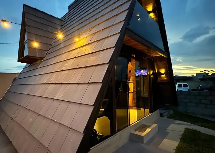Nova cabana com jacuzzi perto do mar