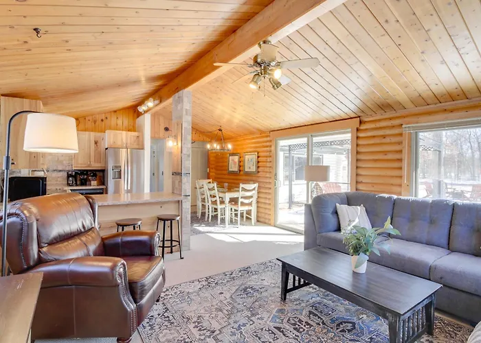 Near Golf & Lake: Breezy Point Resort Log Cabin
