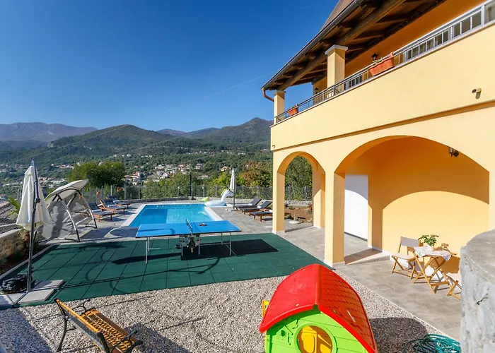 Villa Ivetta For 10 People Near Opatija With Sea View & Children Playground