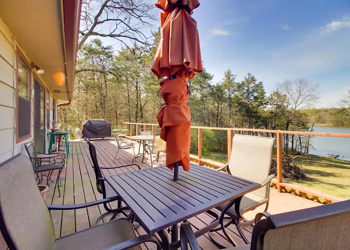 Dock & Water-View Deck: Home On Lake Dardanelle