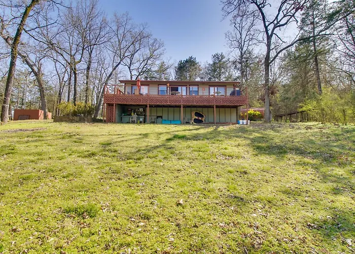 Dock & Water-View Deck: Home On Lake Dardanelle