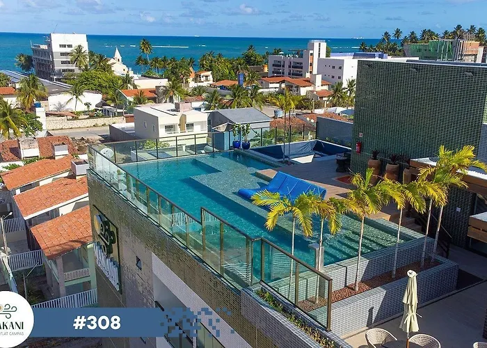 Makani Beach Flat Campas #308 - Frente Mar Alto Padrão