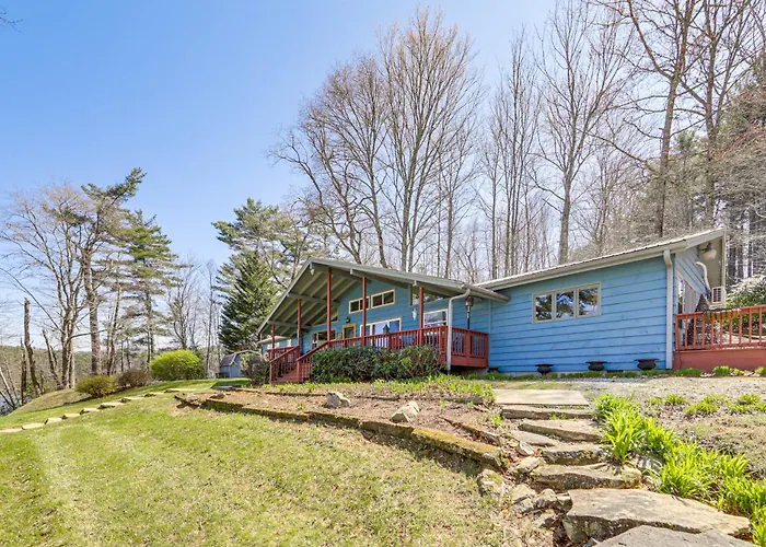 Mtn-View Home W/ Dock On Lake Glenville!