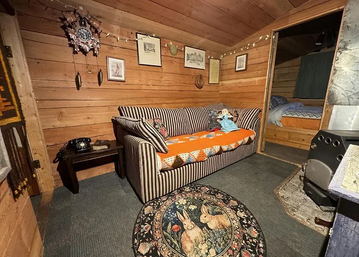Rustic Cozy Cabin With Hot Tub