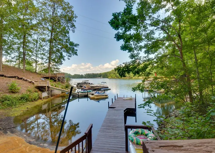 Lakefront Six Mile Vacation Rental W/ Dock