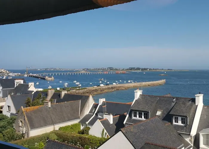 T1 Vue Mer Roscoff Et Ile De Batz, 2 Min A Pied De La Plage,
