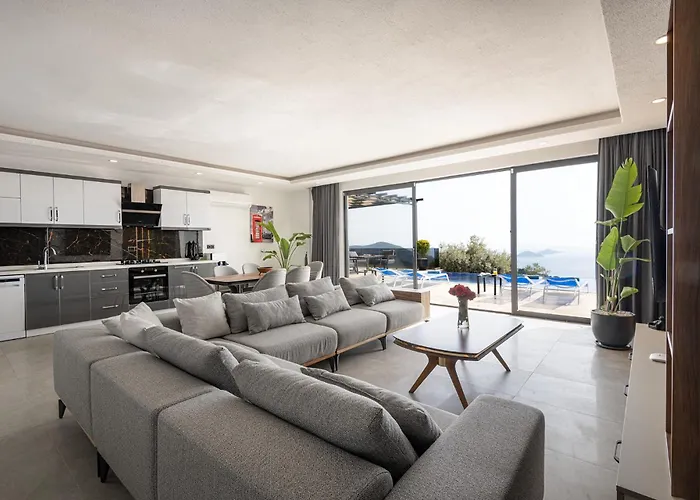 Private Sea View Villa In Kalkan With Heated Indoor Pool