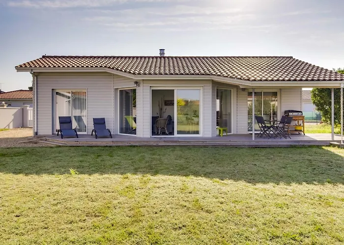 Maison Contemporaine Biscarrosse, 7 Pers., 3 Ch., Wi-Fi, Sur Terrain 700M², Proche Activites Et Plages