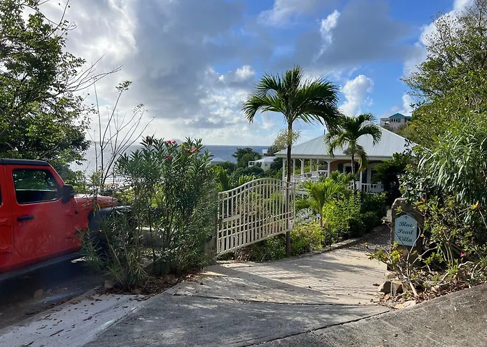 Blue Pearl Villa In St John Usvi - Breathtaking Ocean Views, Private Pool, Backup Power, Air Conditioning, Gated
