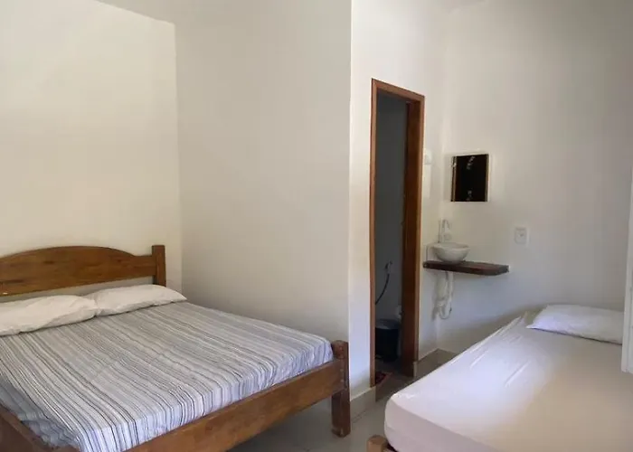 Suíte casal em Itaúnas - No Centro da Vila