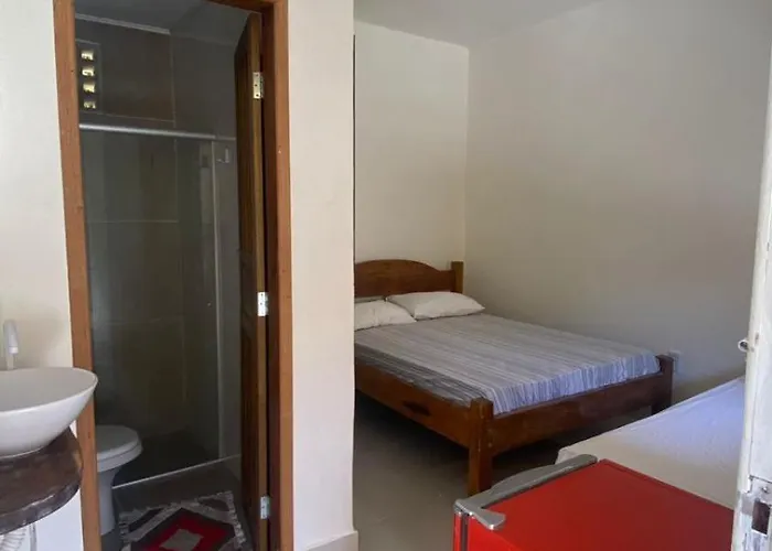 Suíte casal em Itaúnas - No Centro da Vila