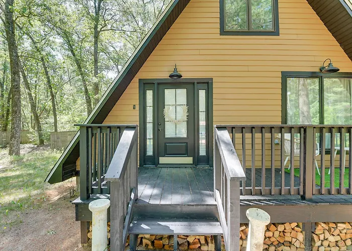 Walk To Fox Lake: Pet-Friendly A-Frame W/ Fire Pit