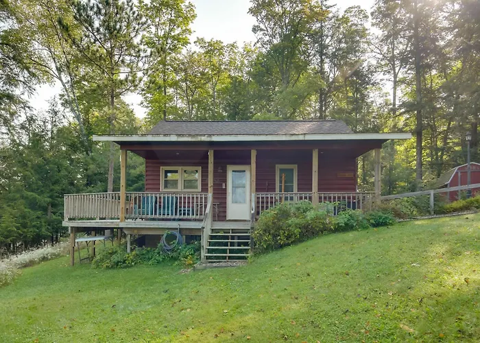 Waterfront Mercer Cabin W/ Wraparound Porch!