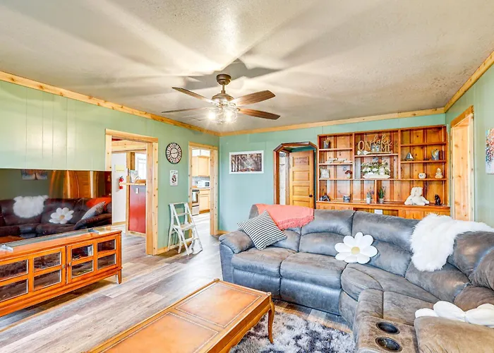 Deck, Hot Tub & Lake View: Brownwood Home!